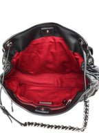 Miu Miu Black Matelasse Nappa Leather Shoulder Bag