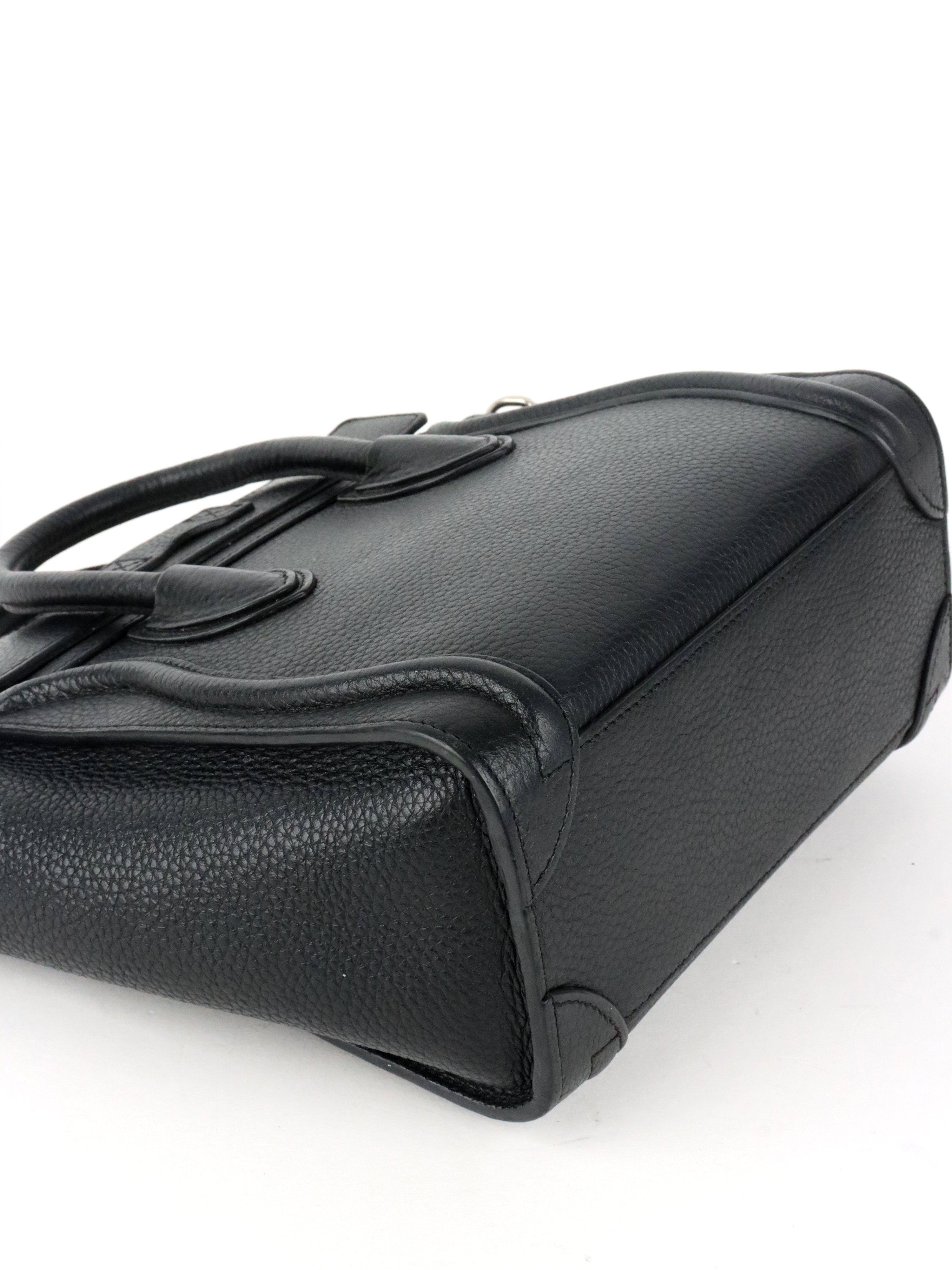 Celine Black Micro Luggage Bag