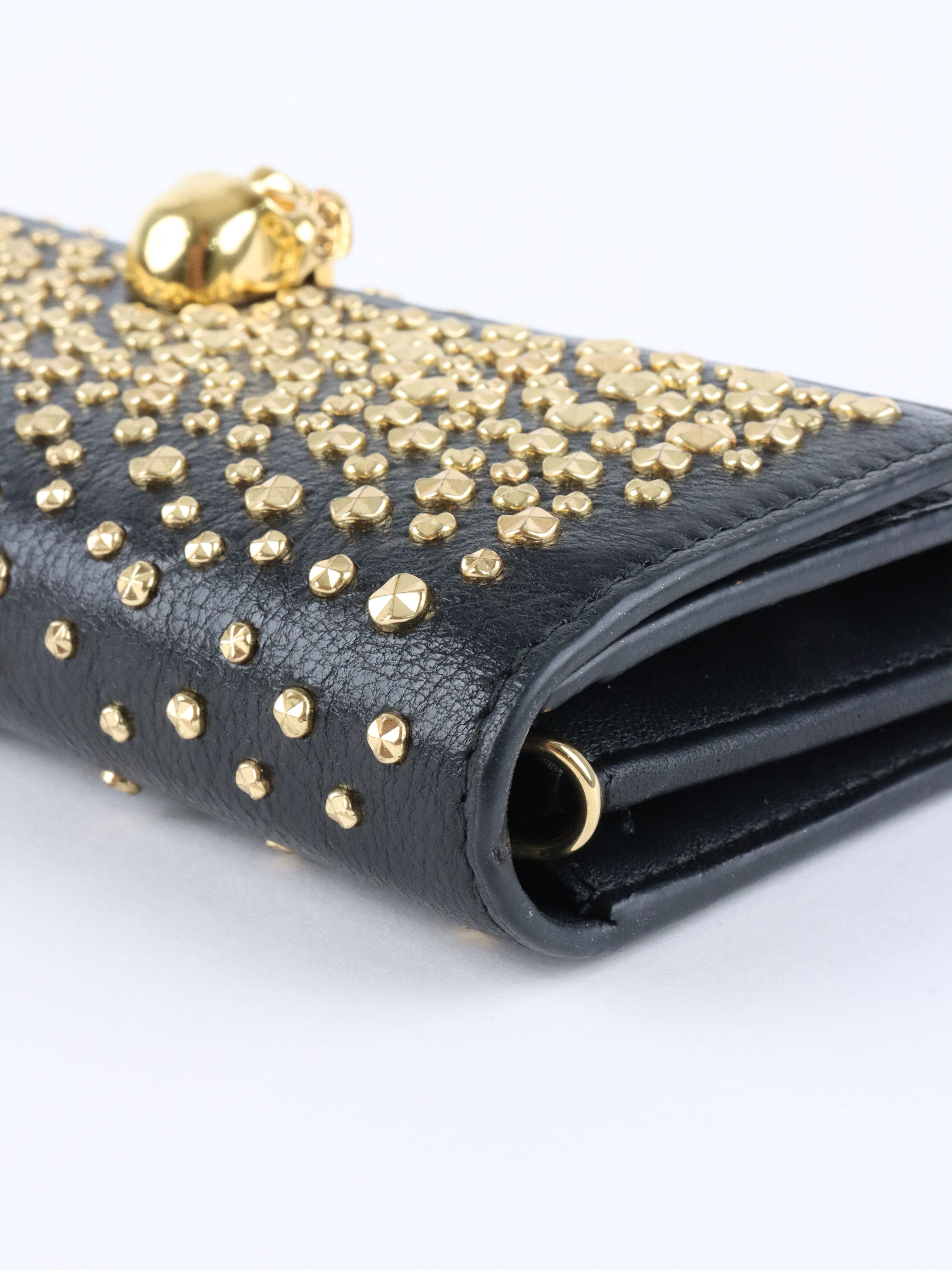 Alexander McQueen Studs & Skull Chain Clutch