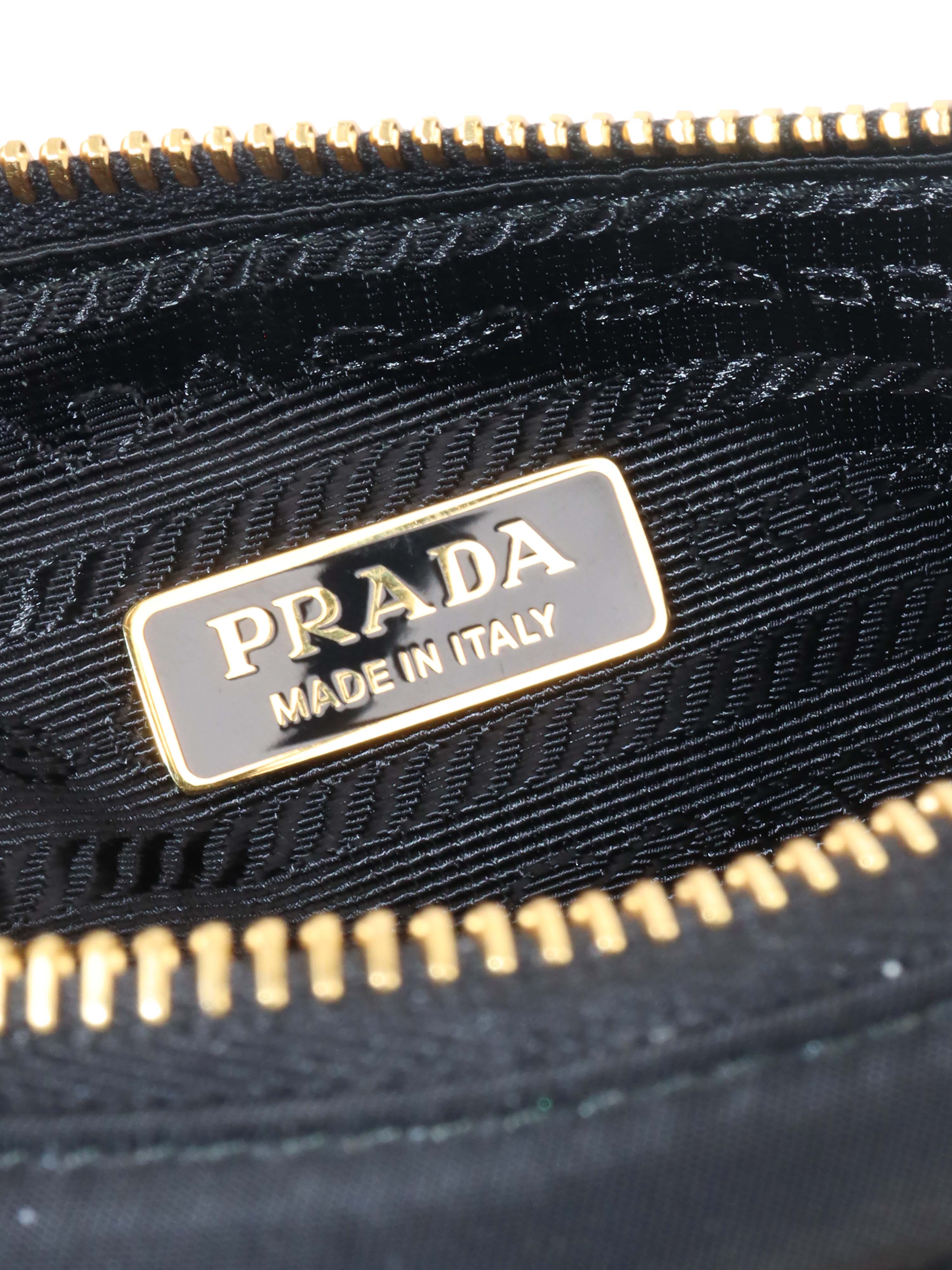 Prada Black Re-Edition 2002 Nylon Shoulder Bag.