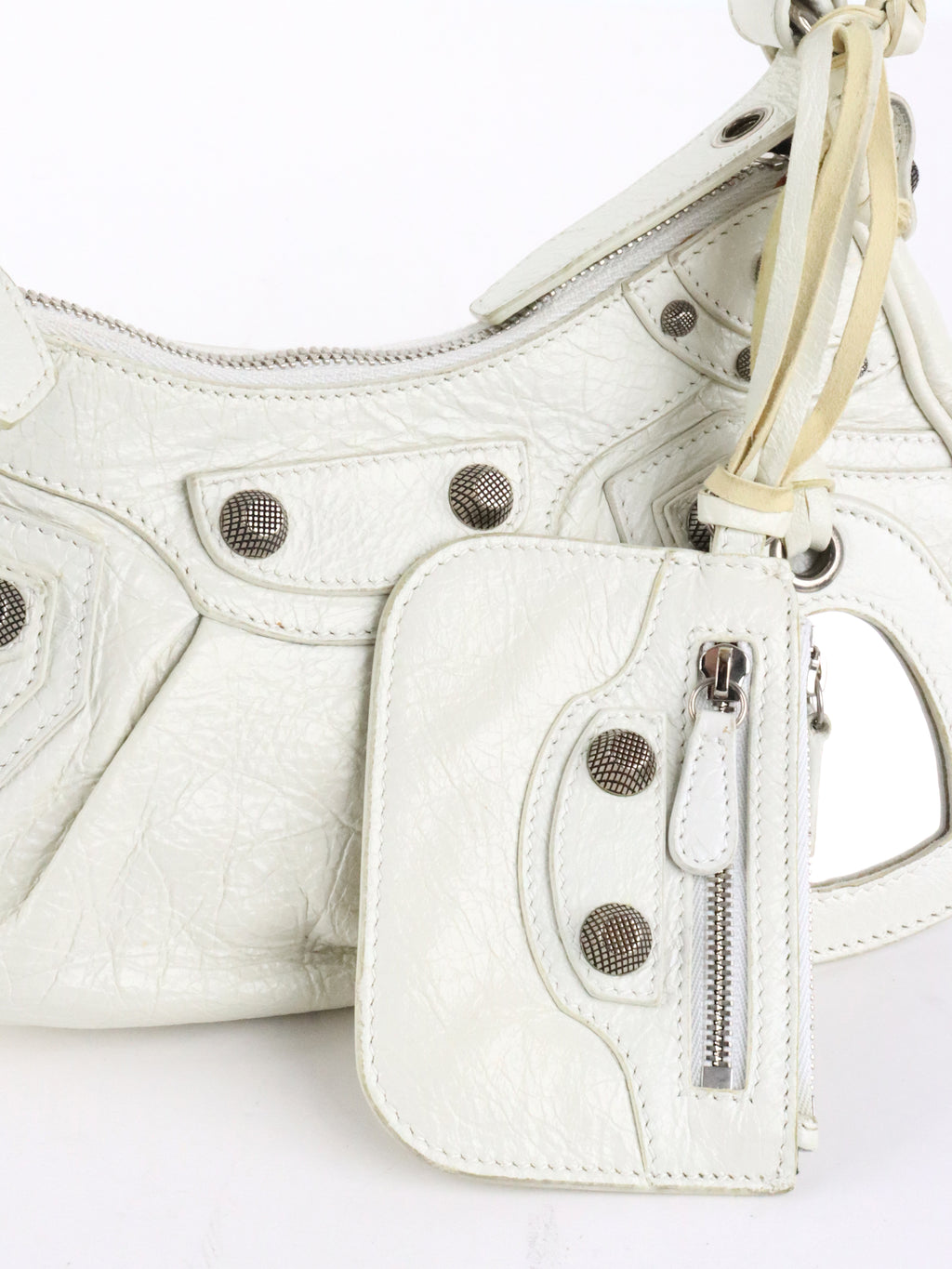 Balenciaga White Le Cagole XS Bag