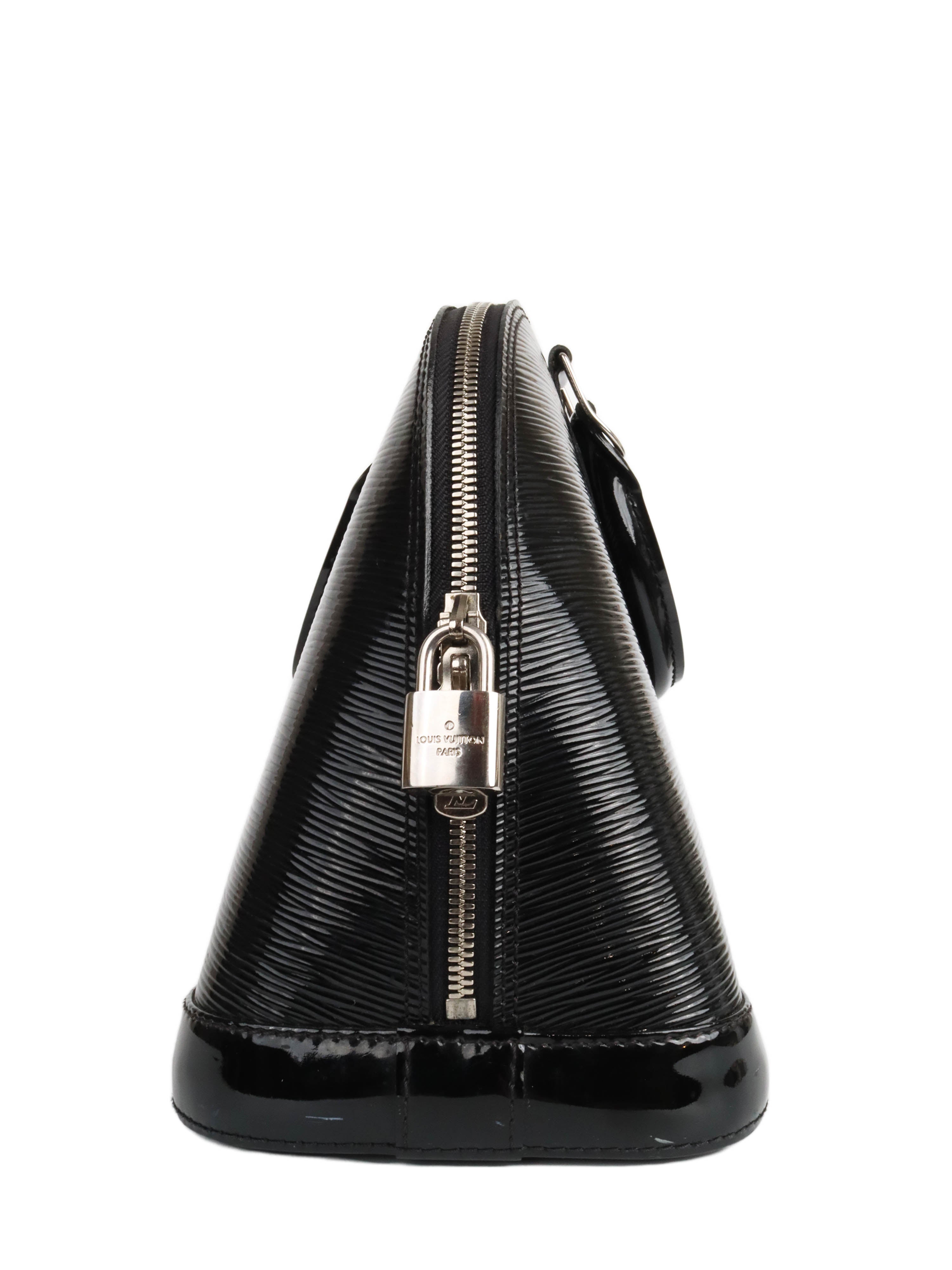 Authentic Louis Vuitton Black Epi Leather Alma PM Hand Bag – Paris Station  Shop