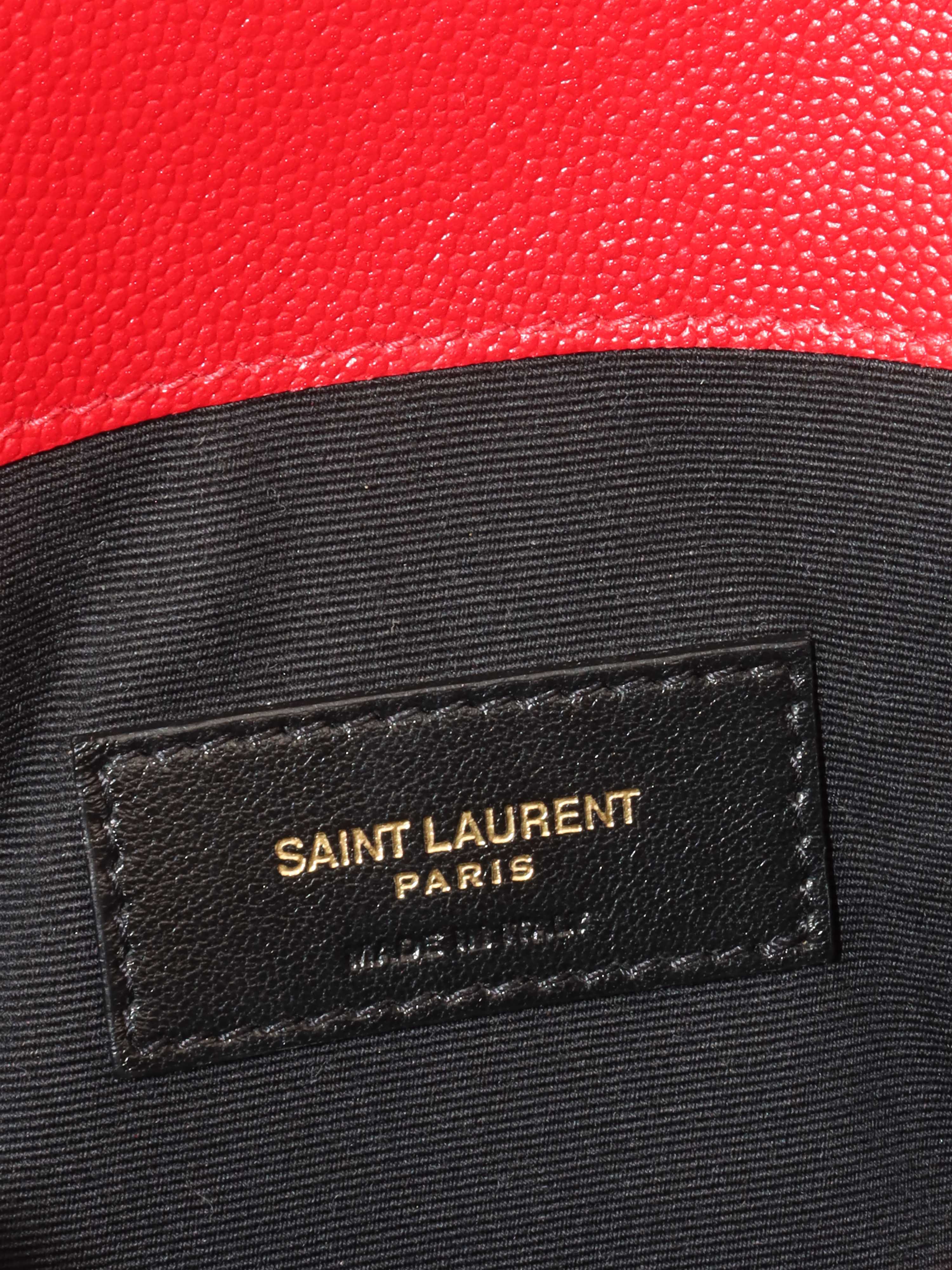 Saint Laurent Red Uptown Pouch.
