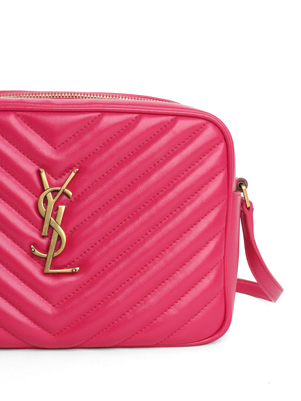 Saint Laurent Dark Pink  Lou Camera Bag