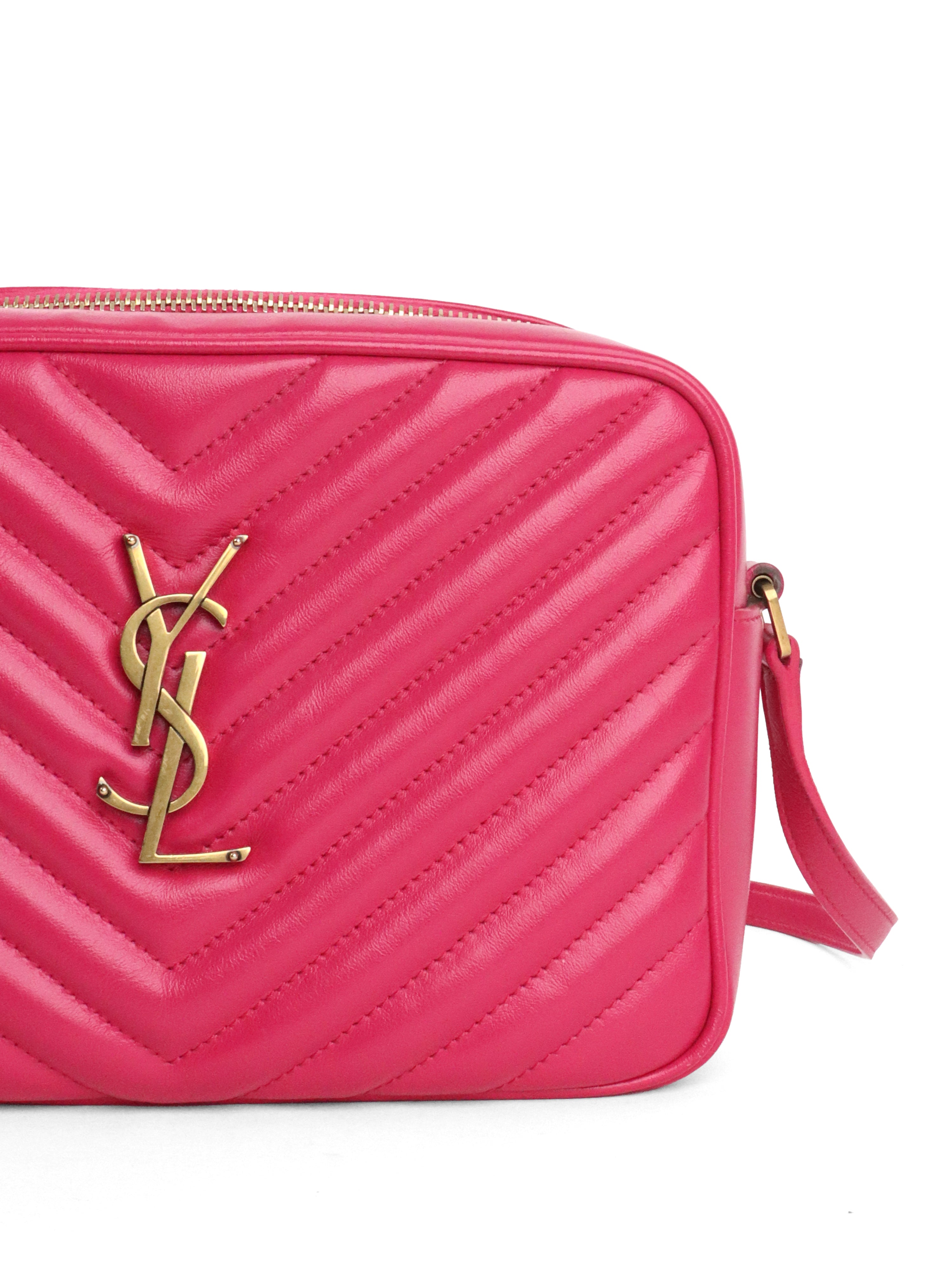 Saint Laurent Dark Pink  Lou Camera Bag