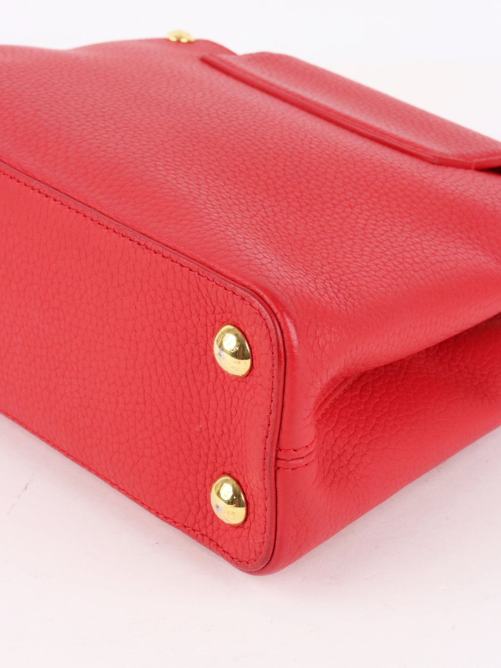 Louis Vuitton Red Capucines BB GHW