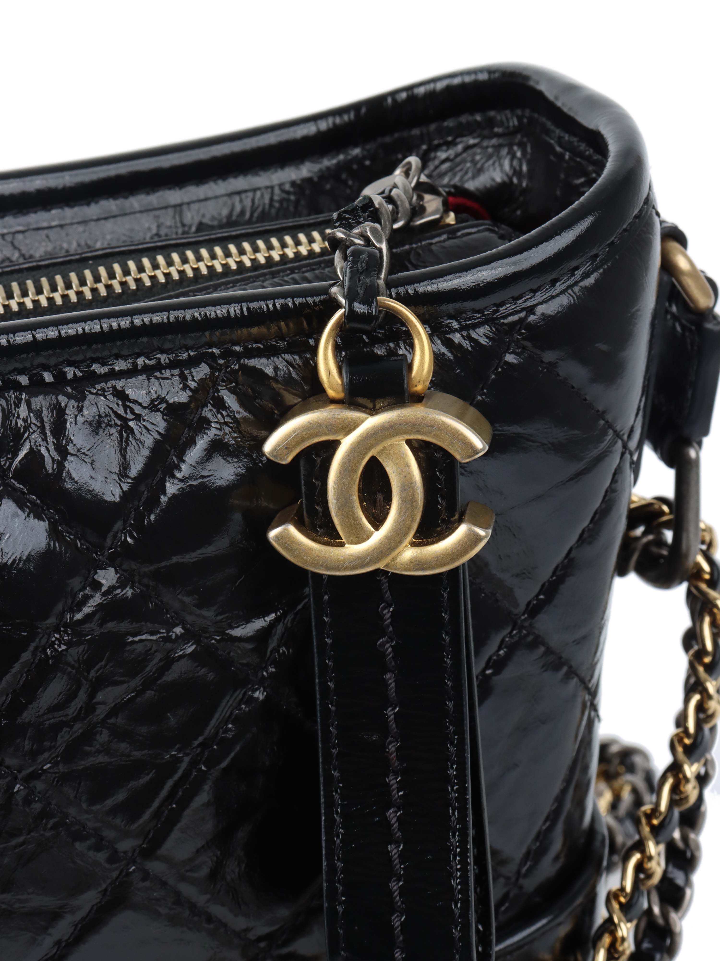 Chanel Black Small Gabrielle GHW.