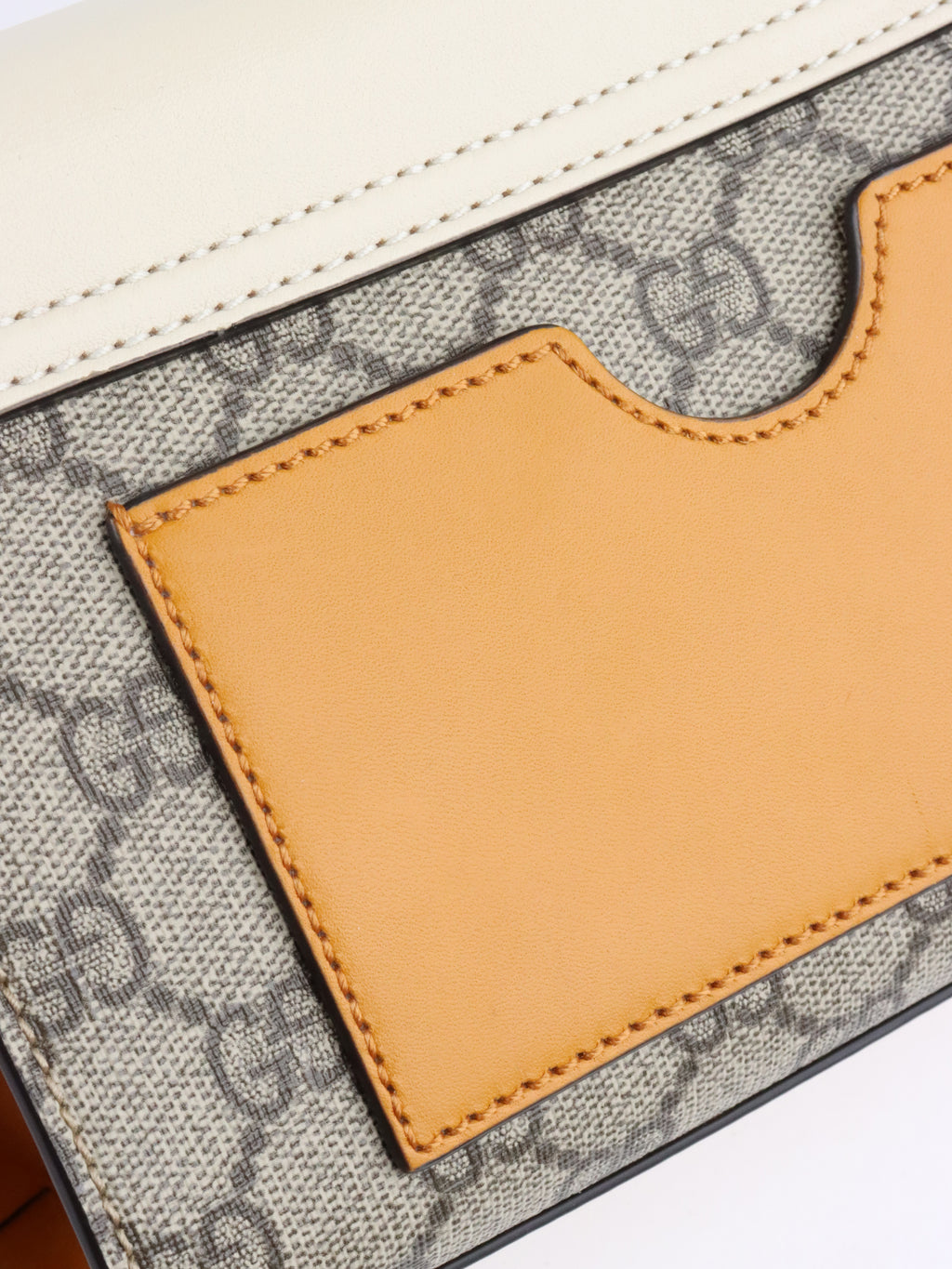 Gucci Small White GG Padlock Shoulder Bag
