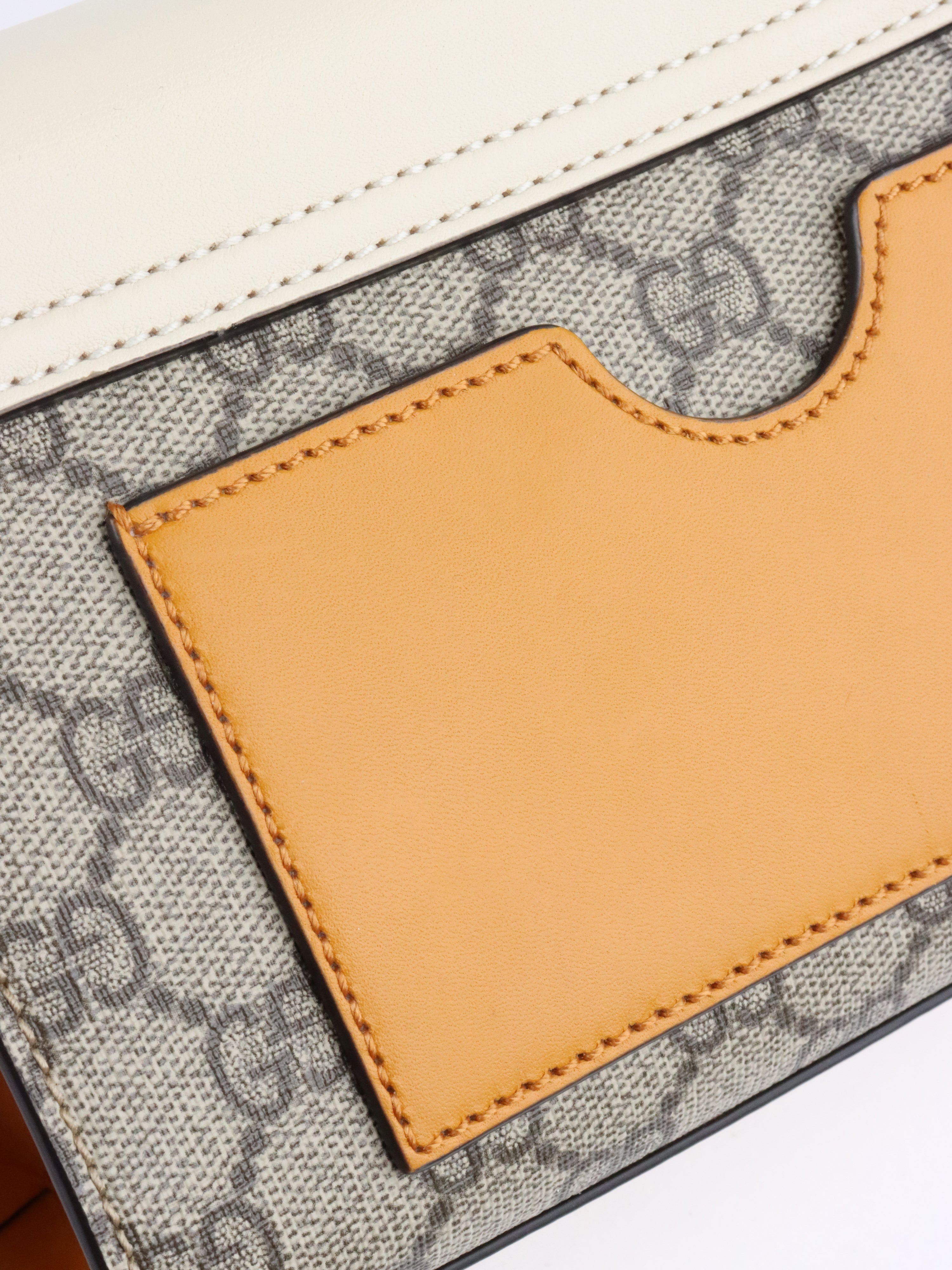 Gucci Small White GG Padlock Shoulder Bag