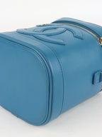 Chanel Blue CC Mania Vanity Case