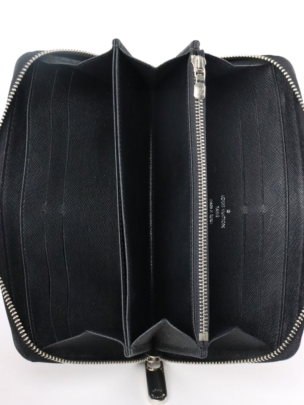 Louis Vuitton Electric Black Patent Long Epi Zippy Wallet
