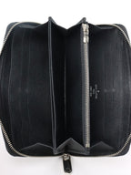 Louis Vuitton Electric Black Patent Long Epi Zippy Wallet