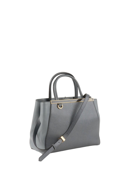 Fendi Small Grey Two Jours Bag