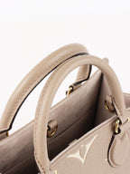 Louis Vuitton Tourterelle / Crème OnTheGo PM Bag