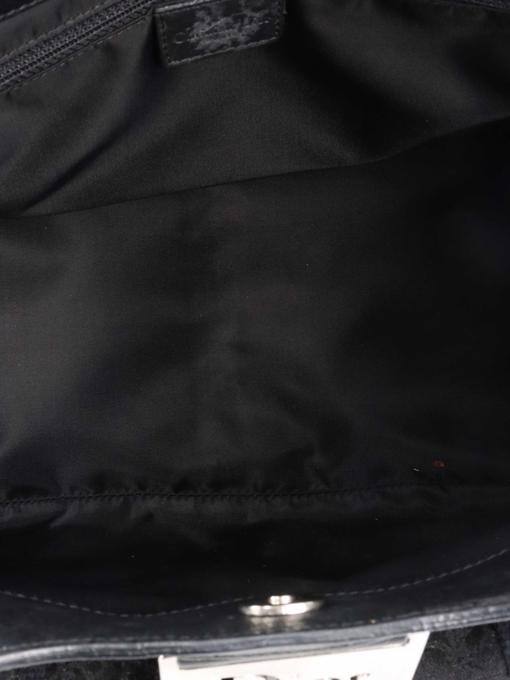 Dior Black Vintage Canvas Pocket Bag.