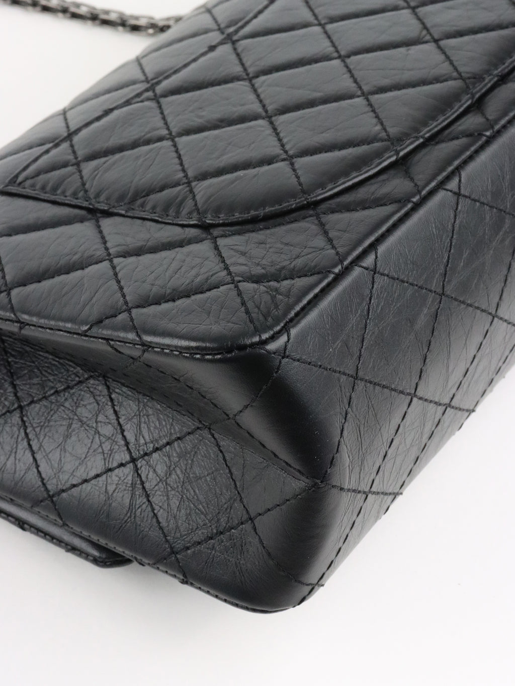 Chanel So Black Medium Classic Flap Reissue 2.55