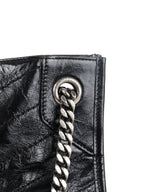 Saint Laurent Black Vintage Leather Niki Shopping Tote