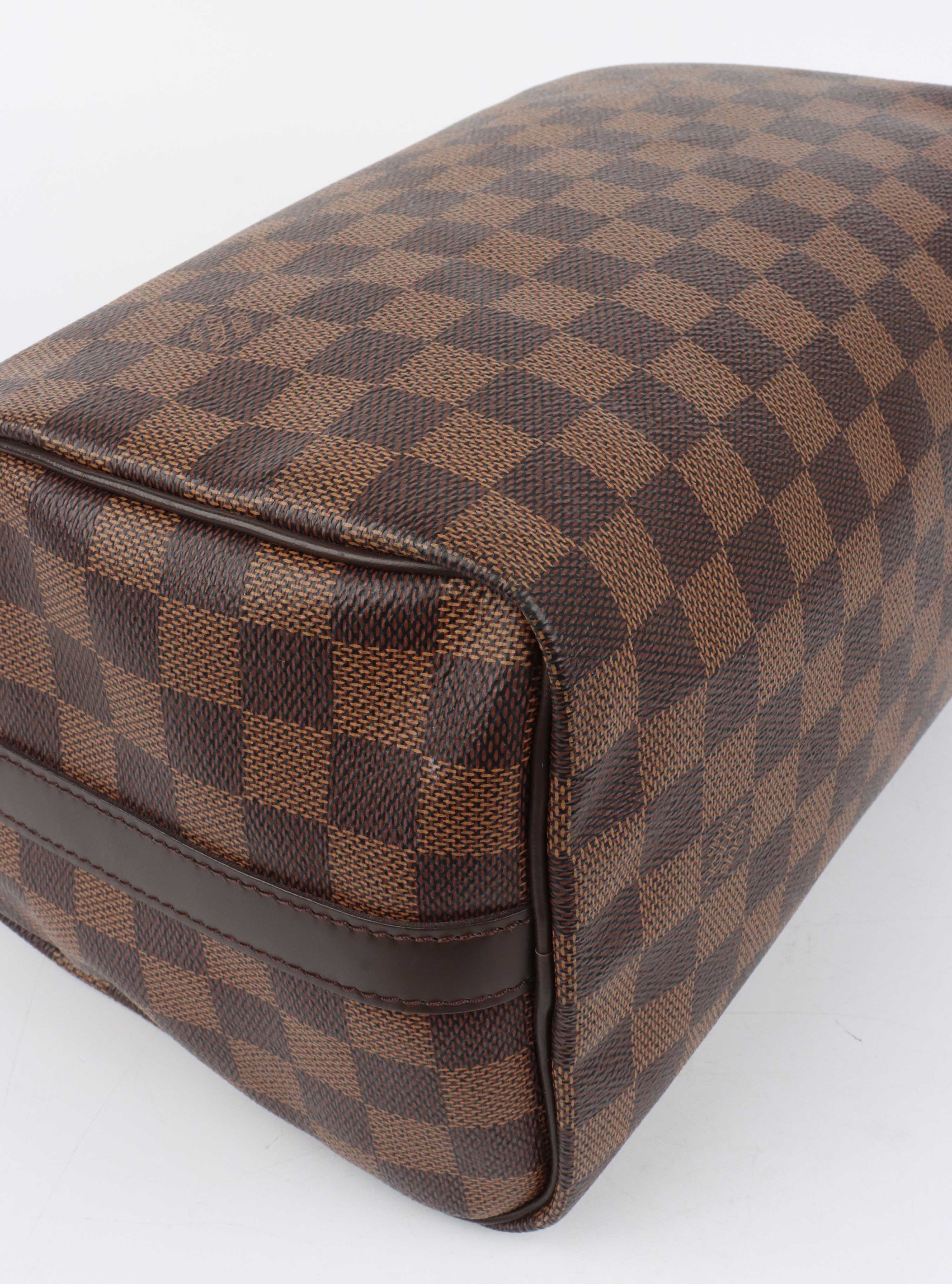 Louis Vuitton Damier Ebene Speedy 25 Bandouliere.
