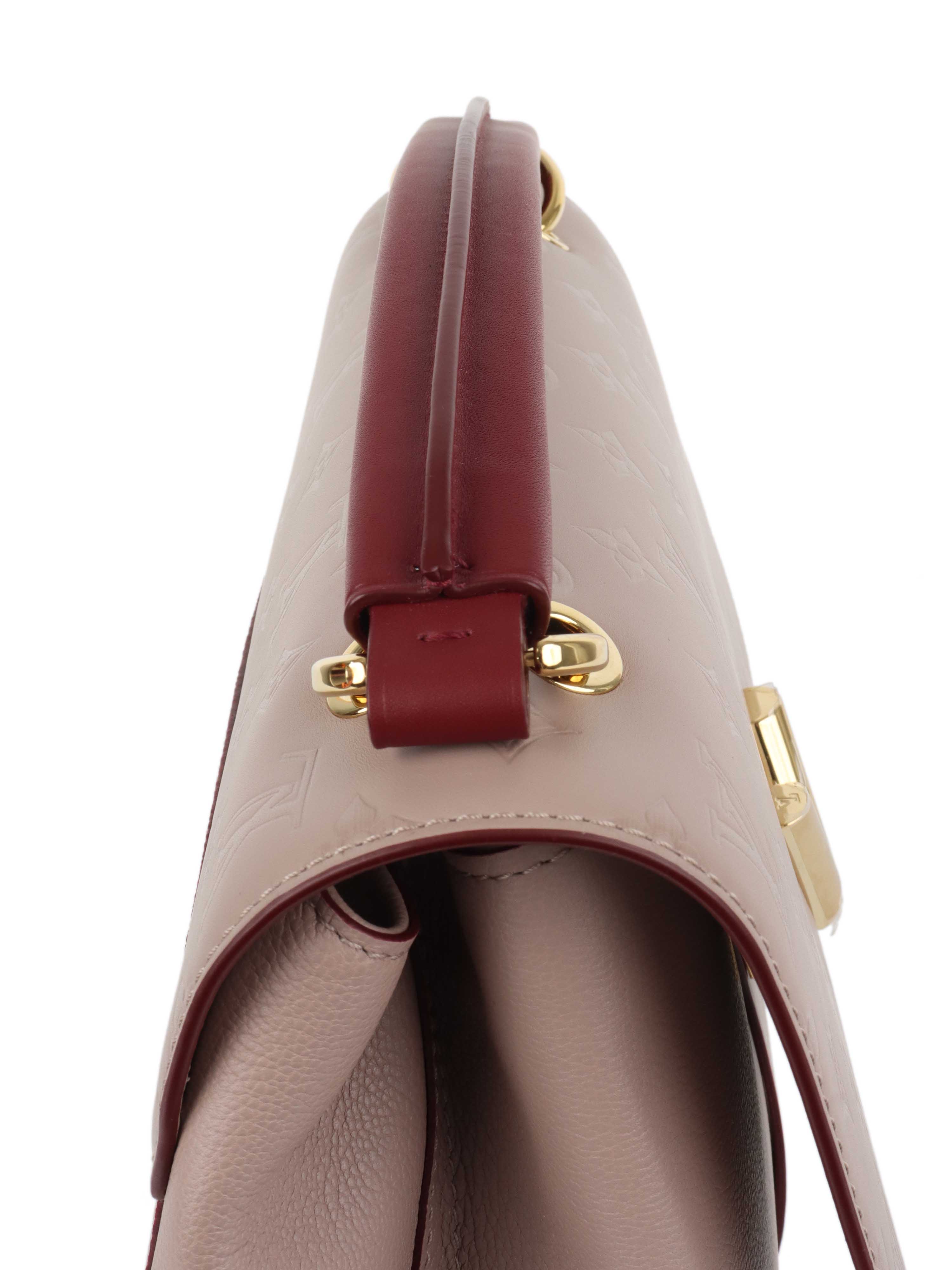 Louis Vuitton Taupe & Red Very One Handle Bag.