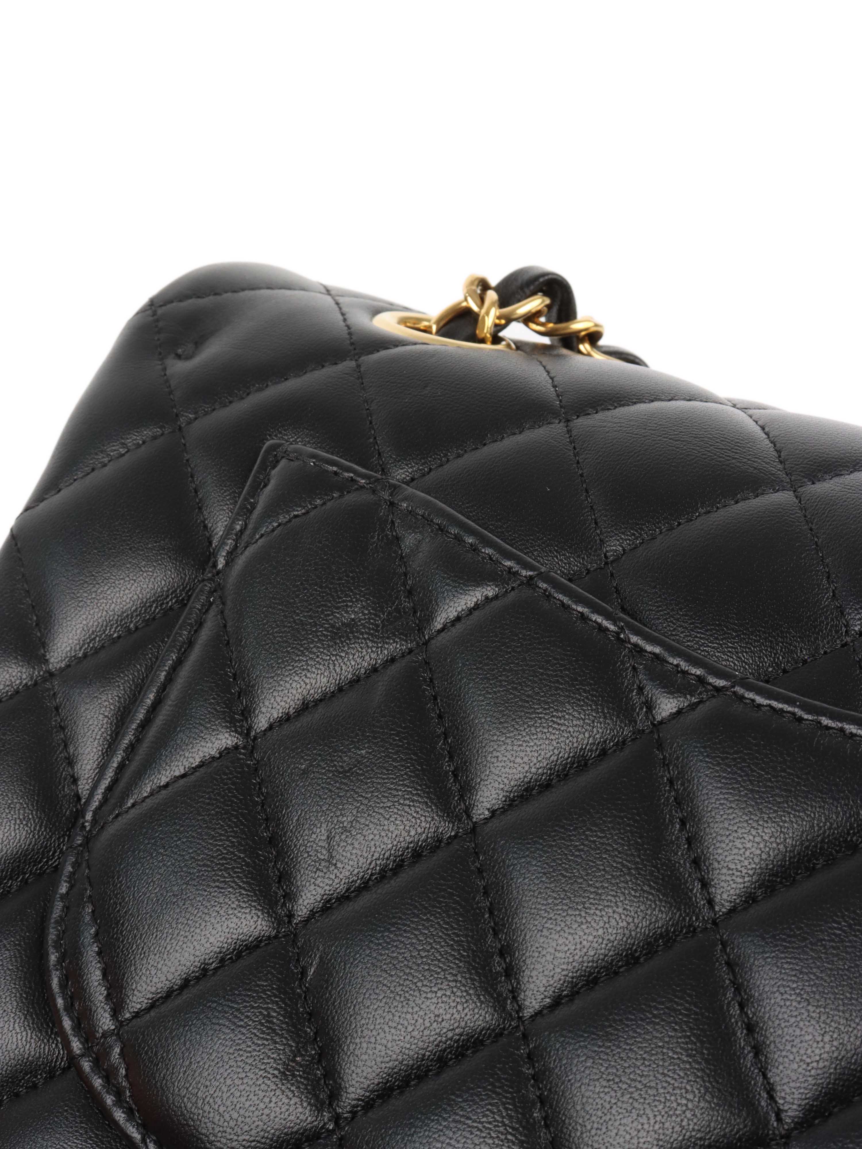 Chanel Small Black Lambskin Classic Flap.