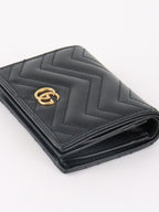 Gucci Black GG Marmont Card Case Wallet