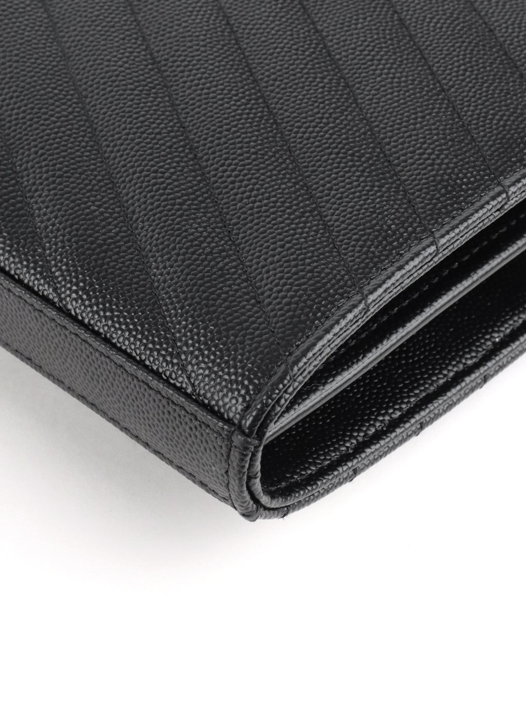 Saint Laurent Black Cassandre Envelope Chain Wallet