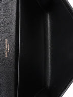 Saint Laurent Black Uptown Chain Wallet.