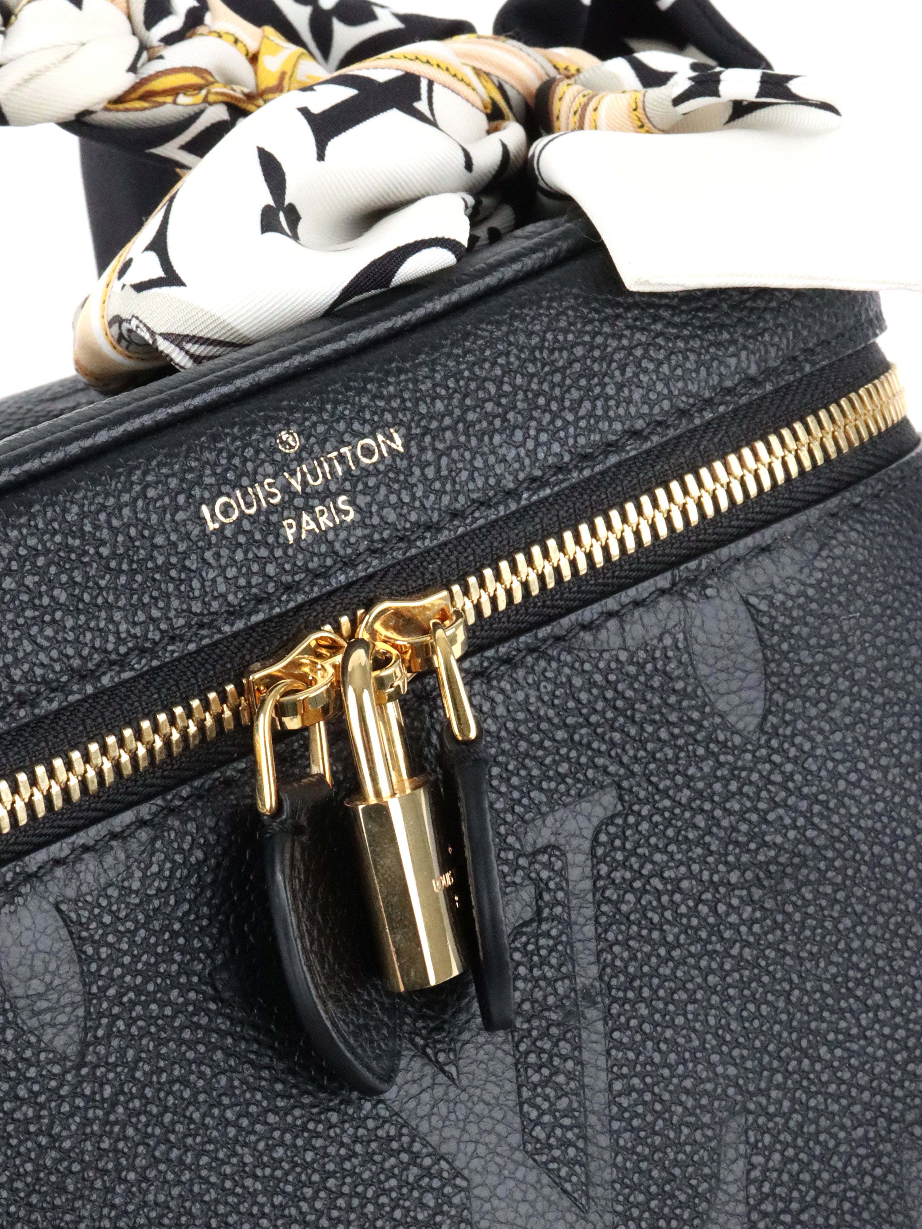 Louis Vuitton Black Empreinte Leather Vanity PM