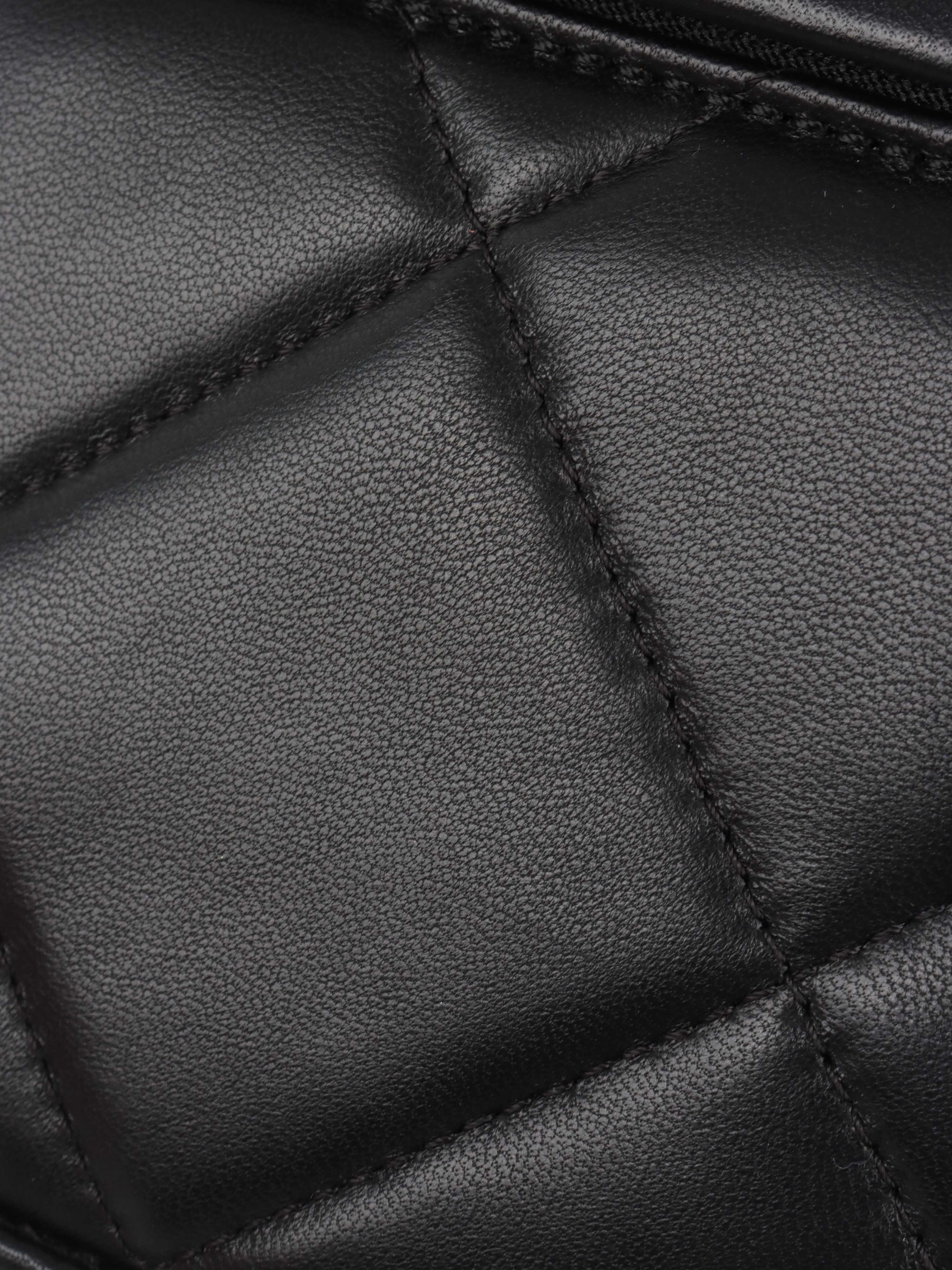 Burberry Small Black Quilted Olympia Shoulder Bag.