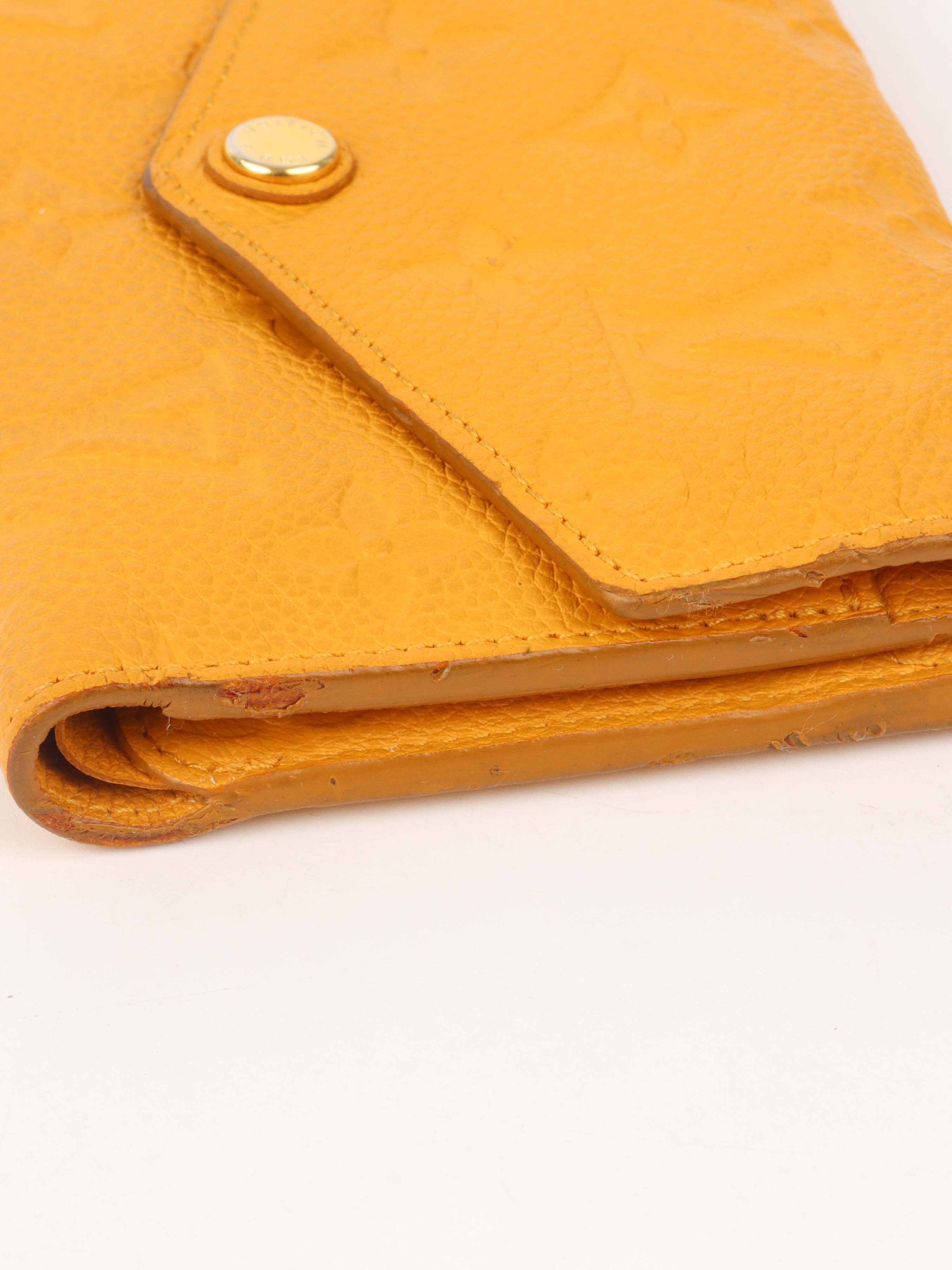 Louis Vuitton Saffran Empreinte Leather Compact Wallet