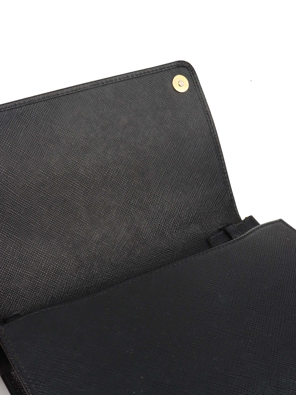 Prada Black Mini Saffiano Leather Bag.