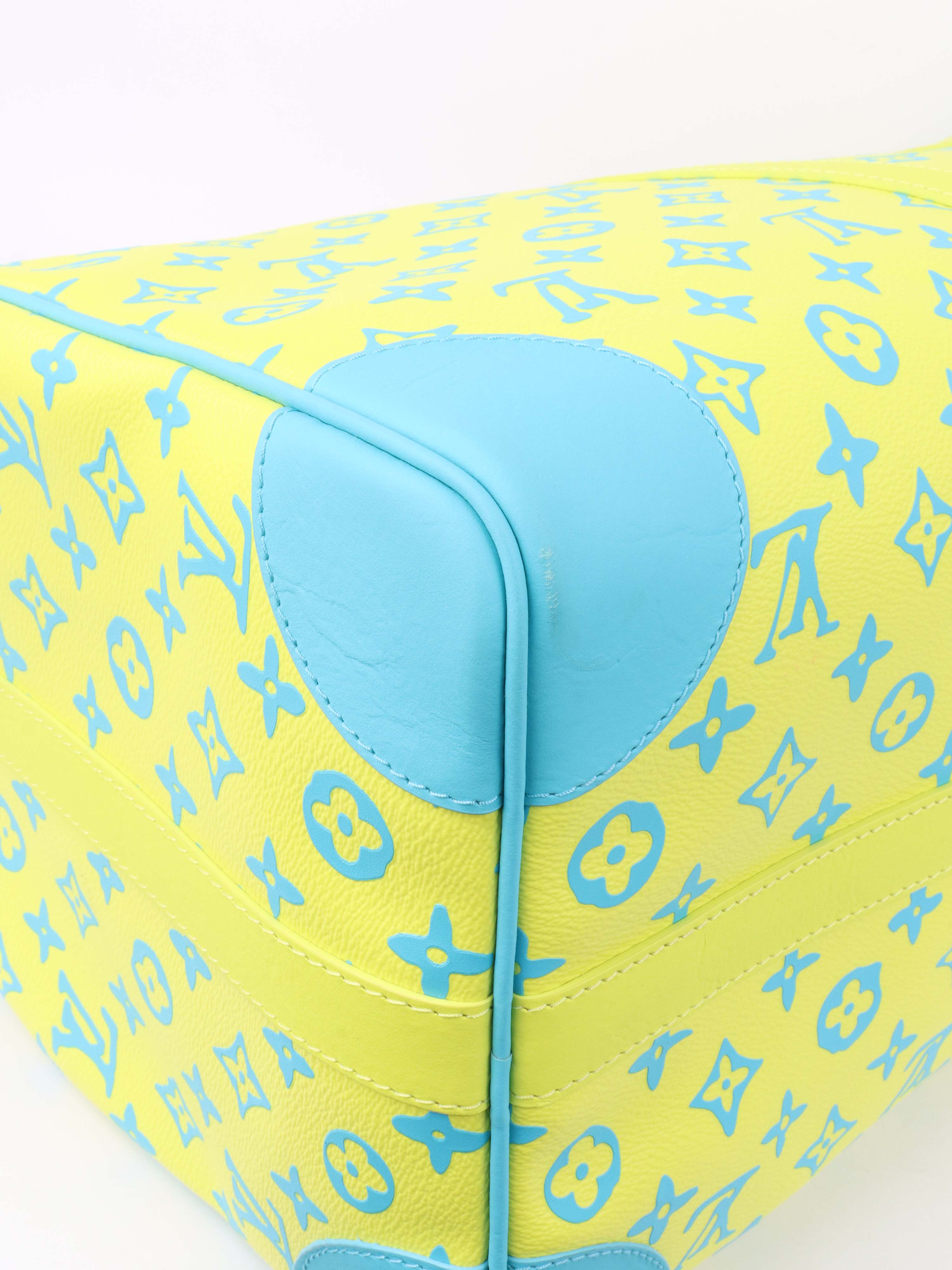 Louis Vuitton Limited Edition Monogram Neon Color Keepall 50.