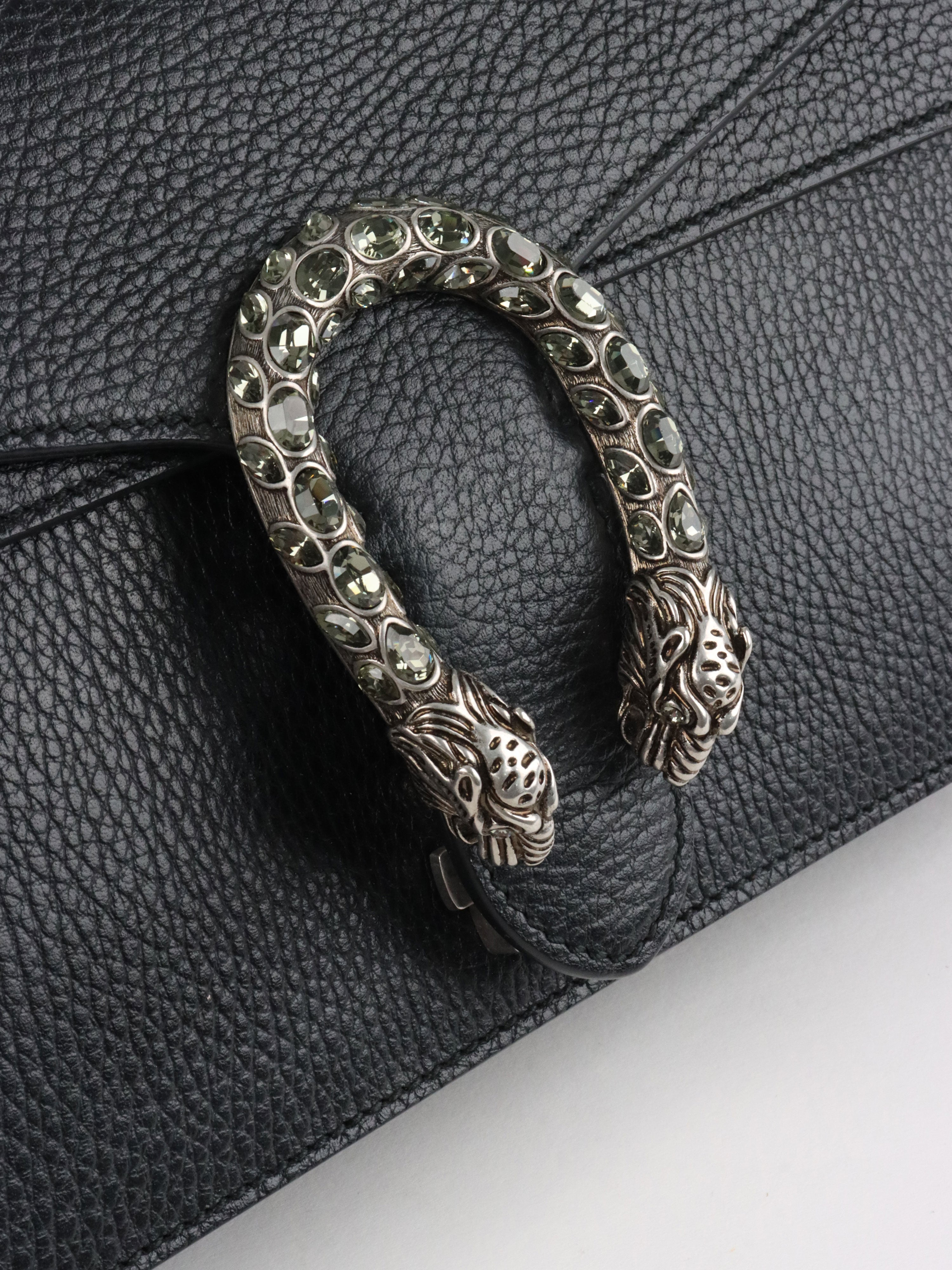 Gucci Small Black Dionysus Bag.