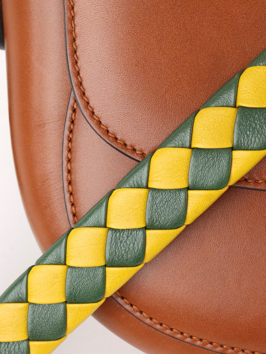 Gucci Brown Charisma Logo Embossed Leather Shoulder Bag