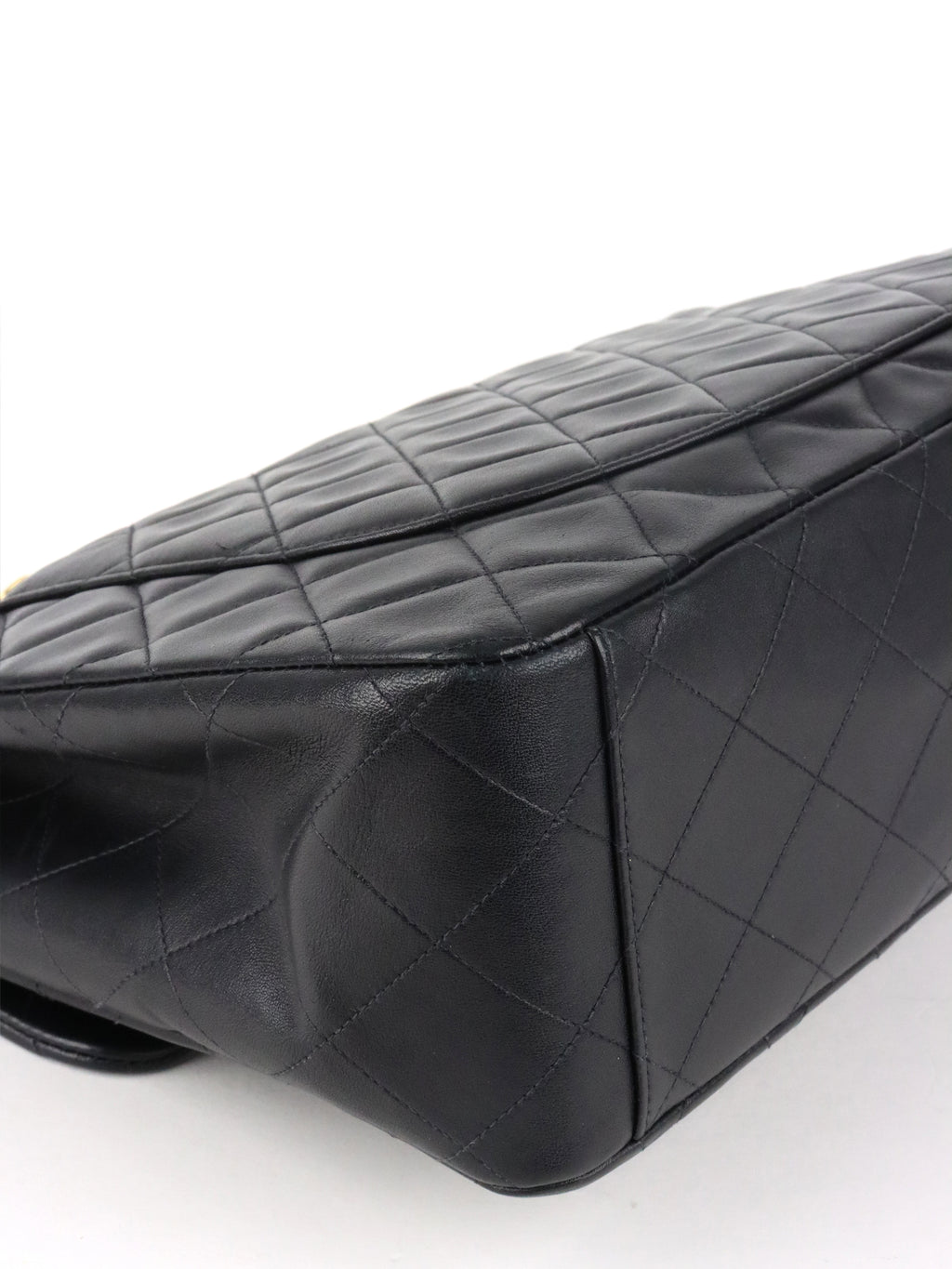 Chanel Black Vintage Jumbo Flap Bag