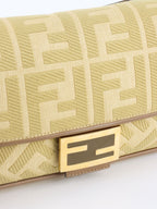 Fendi Woven Rafia Vitello Baguette  Bag.