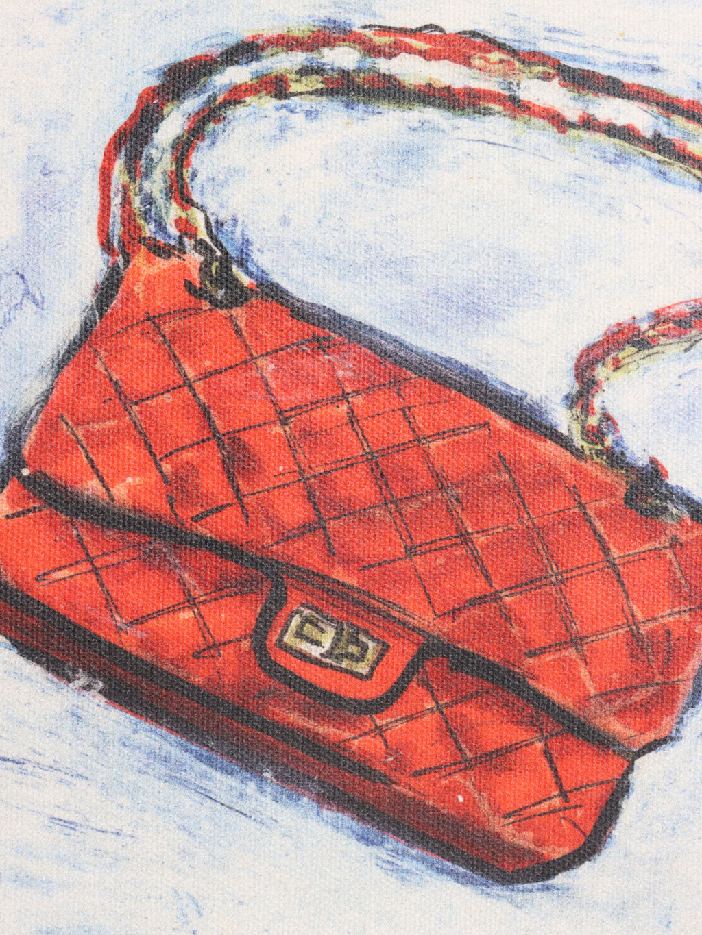 Chanel Limited Edition White Canvas Karl Lagerfeld Mobile Art Tote