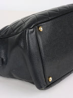 Chanel Vintage Black Petite Caviar Timeless Tote.