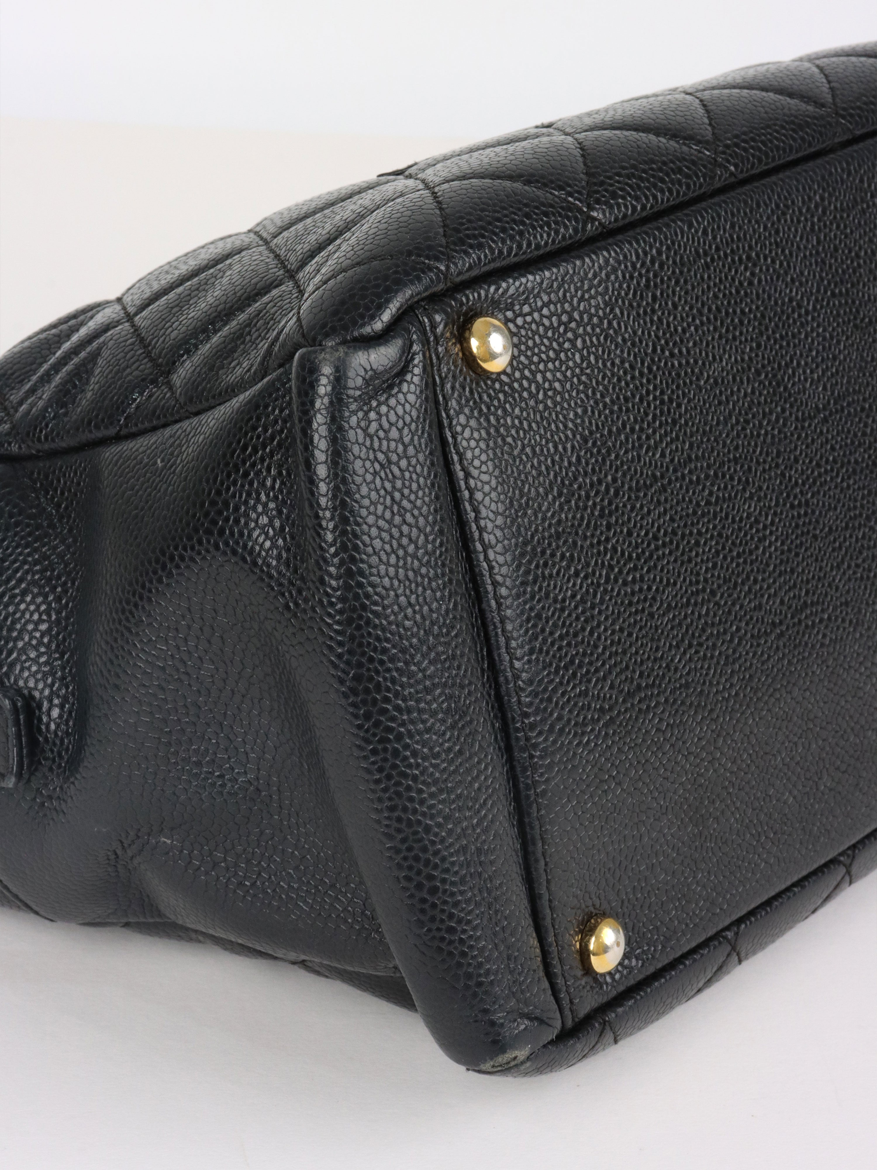 Chanel Vintage Black Petite Caviar Timeless Tote.