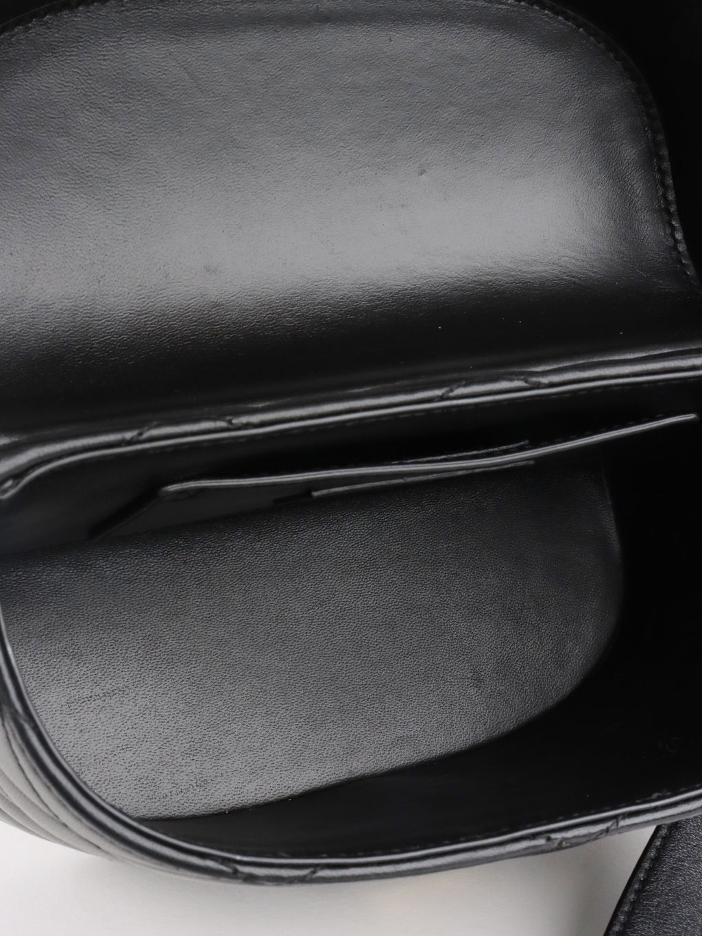 Saint Laurent  Black Quilted Lambskin June Box Shoulder Bag.