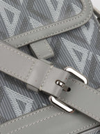 Dior Silver 'Hit The Road' Vertical Crossbody Pouch.