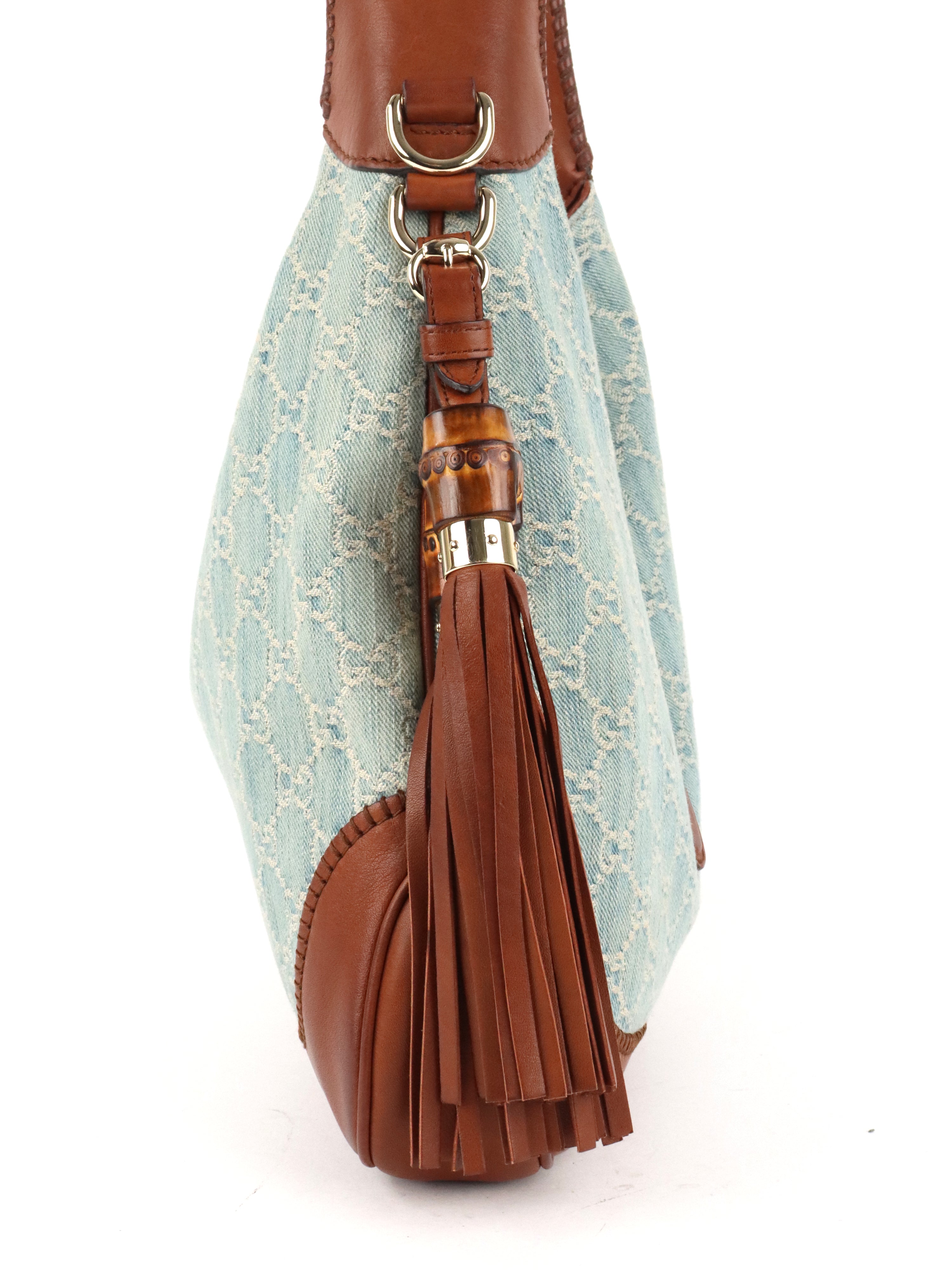 Gucci GG Denim New Jackie Medium Shoulder Bag