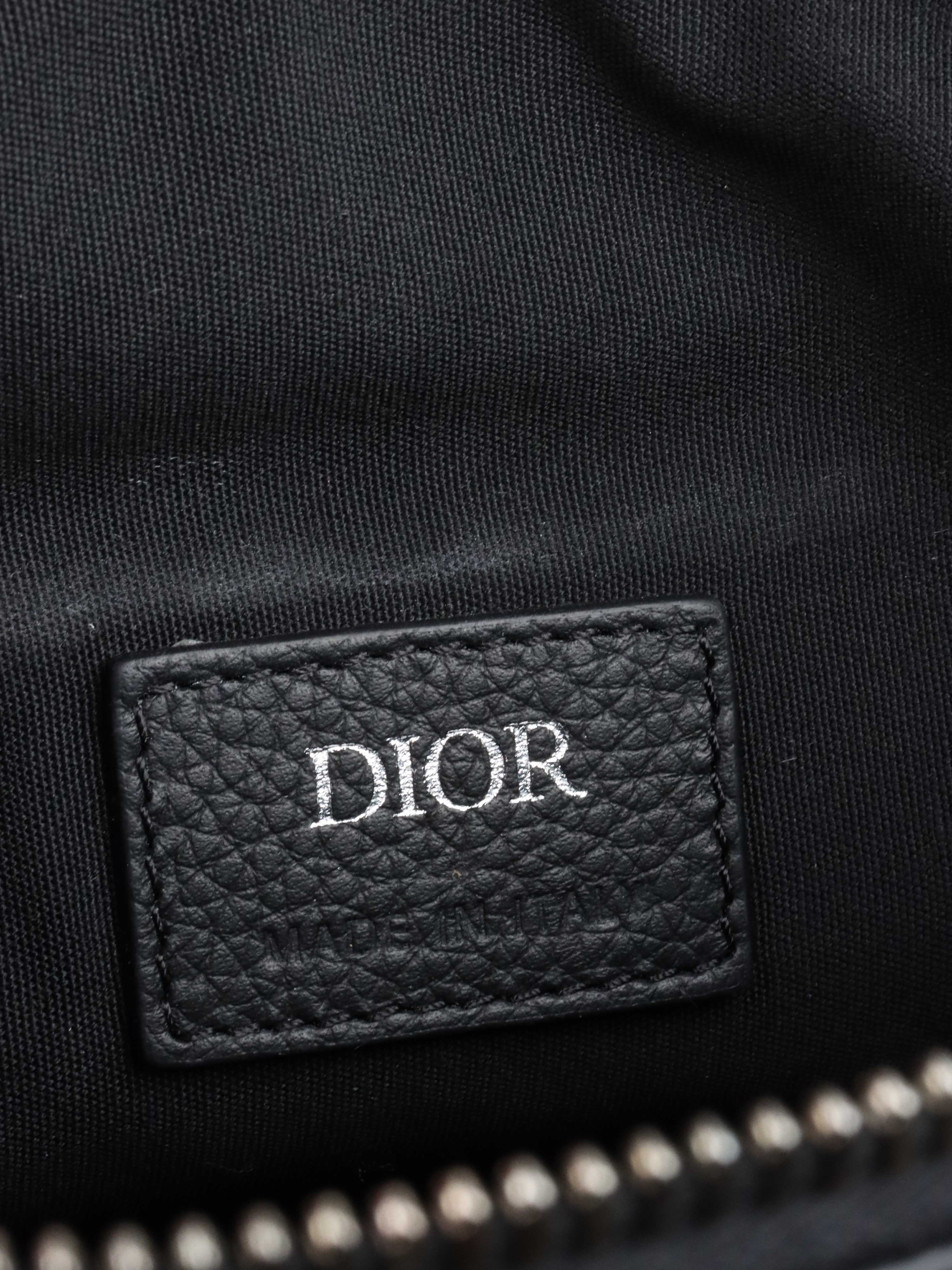 Dior Green Wool Saddle Bag.