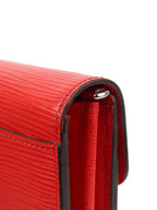 Louis Vuitton Red Epi Long Wallet