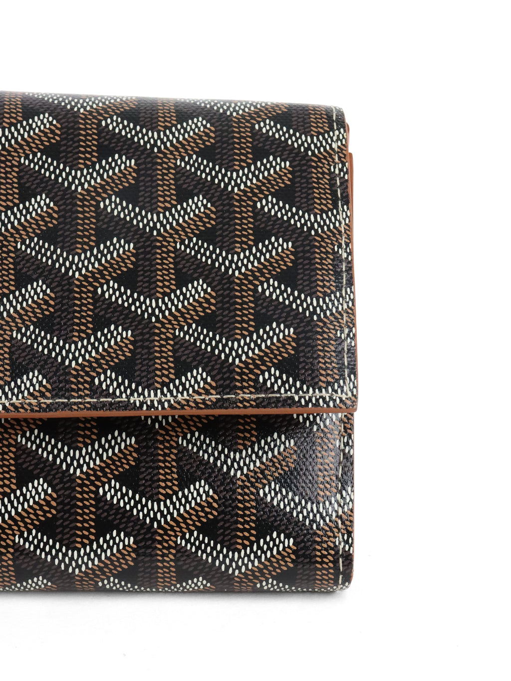Goyard Brown Goyardine Varenne Continental Wallet on Strap