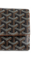 Goyard Brown Goyardine Varenne Continental Wallet on Strap