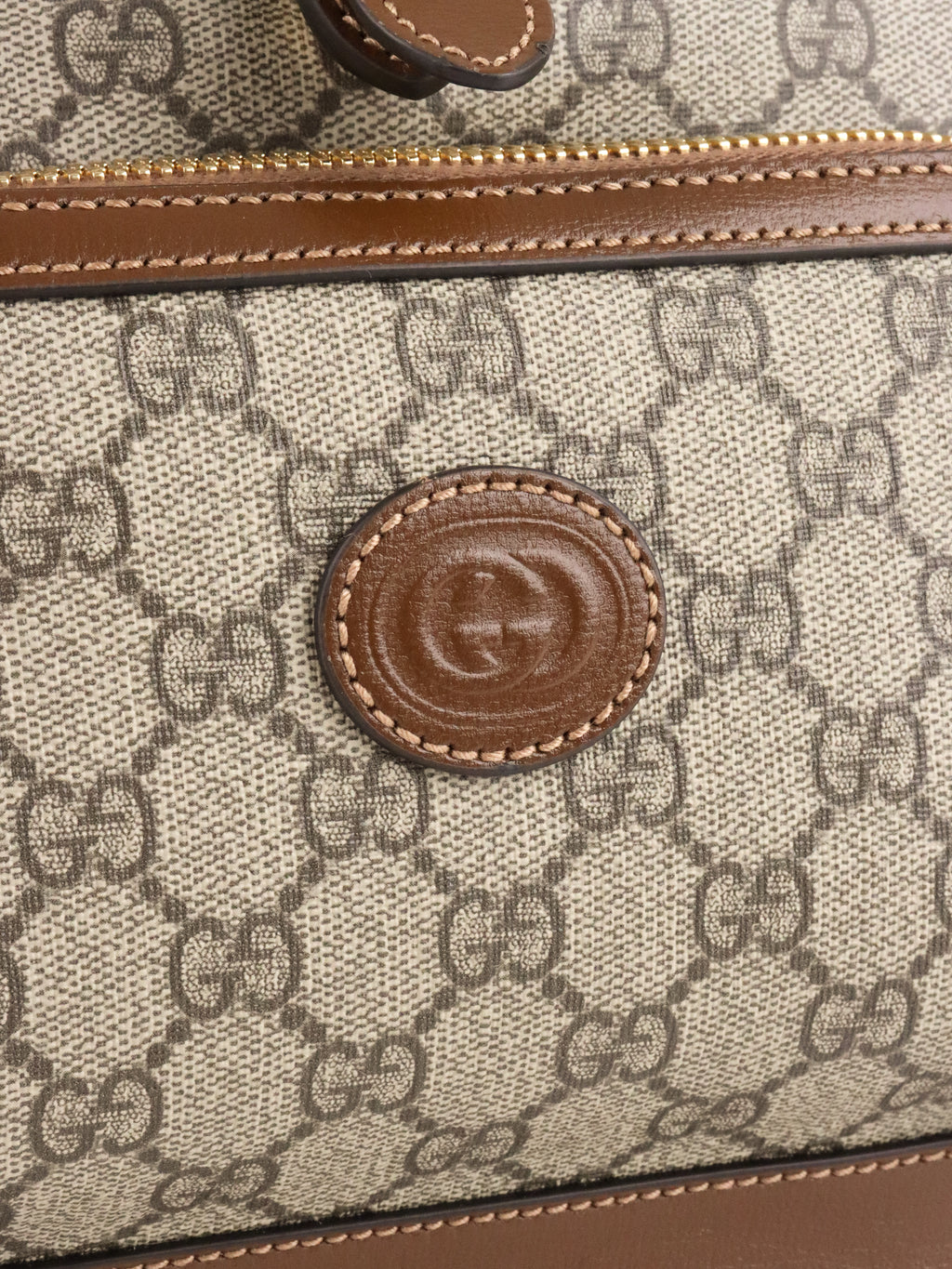 Gucci GG Supreme Azalea Retro Interlocking Backpack
