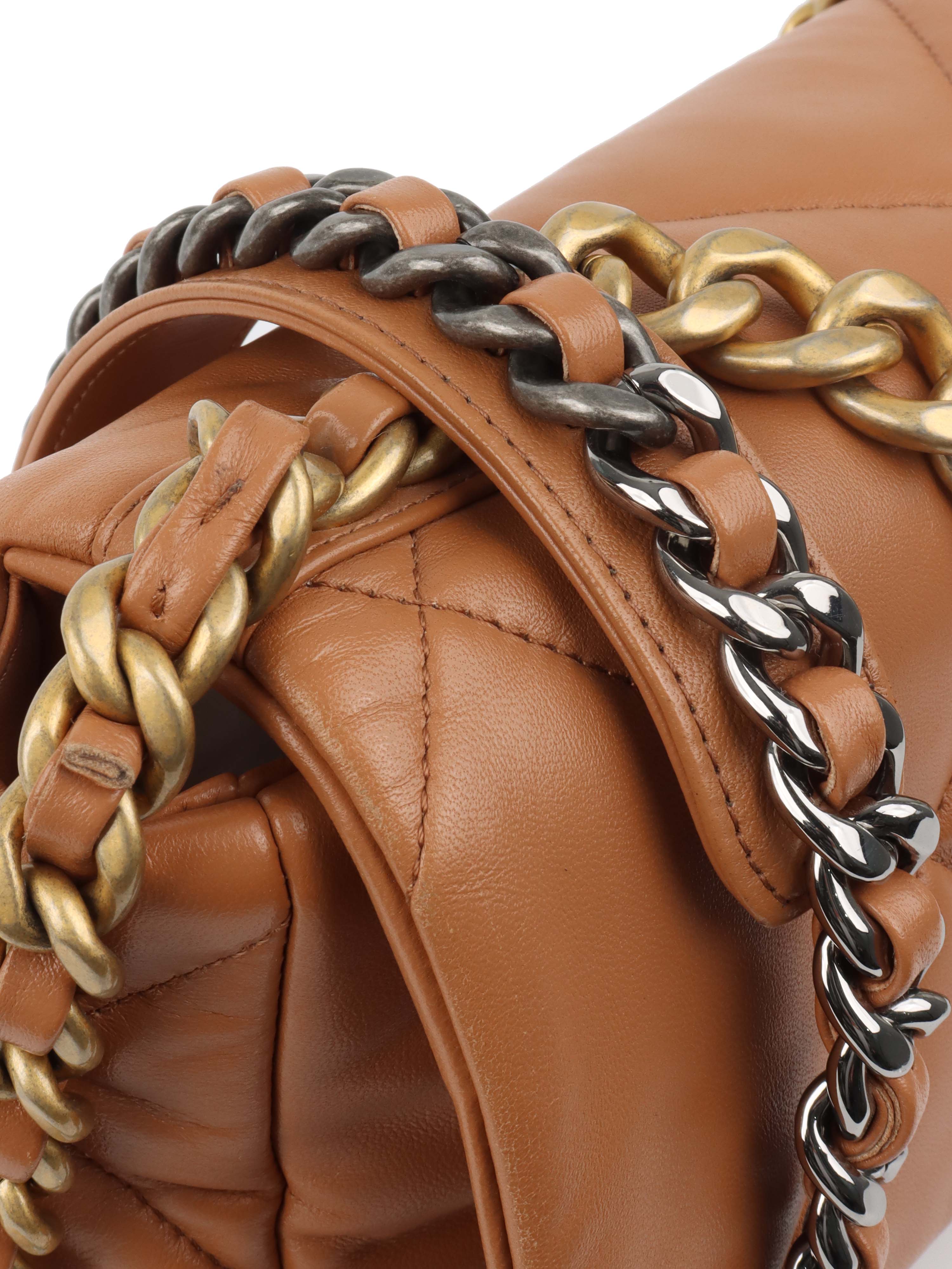 Chanel Caramel Small 19 Bag GHW