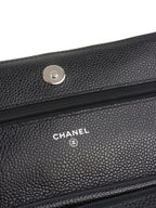 Chanel Caviar Black Wallet on Chain SHW.