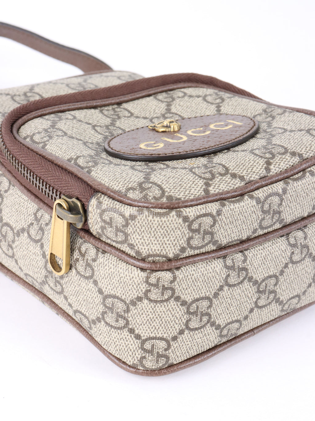 Gucci Mini Neo GG Supreme Canvas Vintage Crossbody Bag.